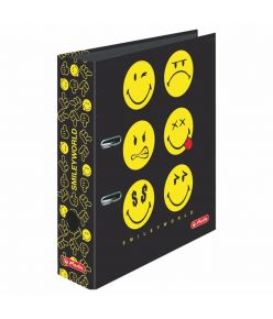 Registraator 8cm Smiley Black