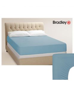 Bradley kummiga voodilina, trikotaaž, 90 x 200 cm, sinine