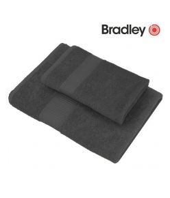Bradley froteerätik, 100 x 150 cm, tumehall, 3tk